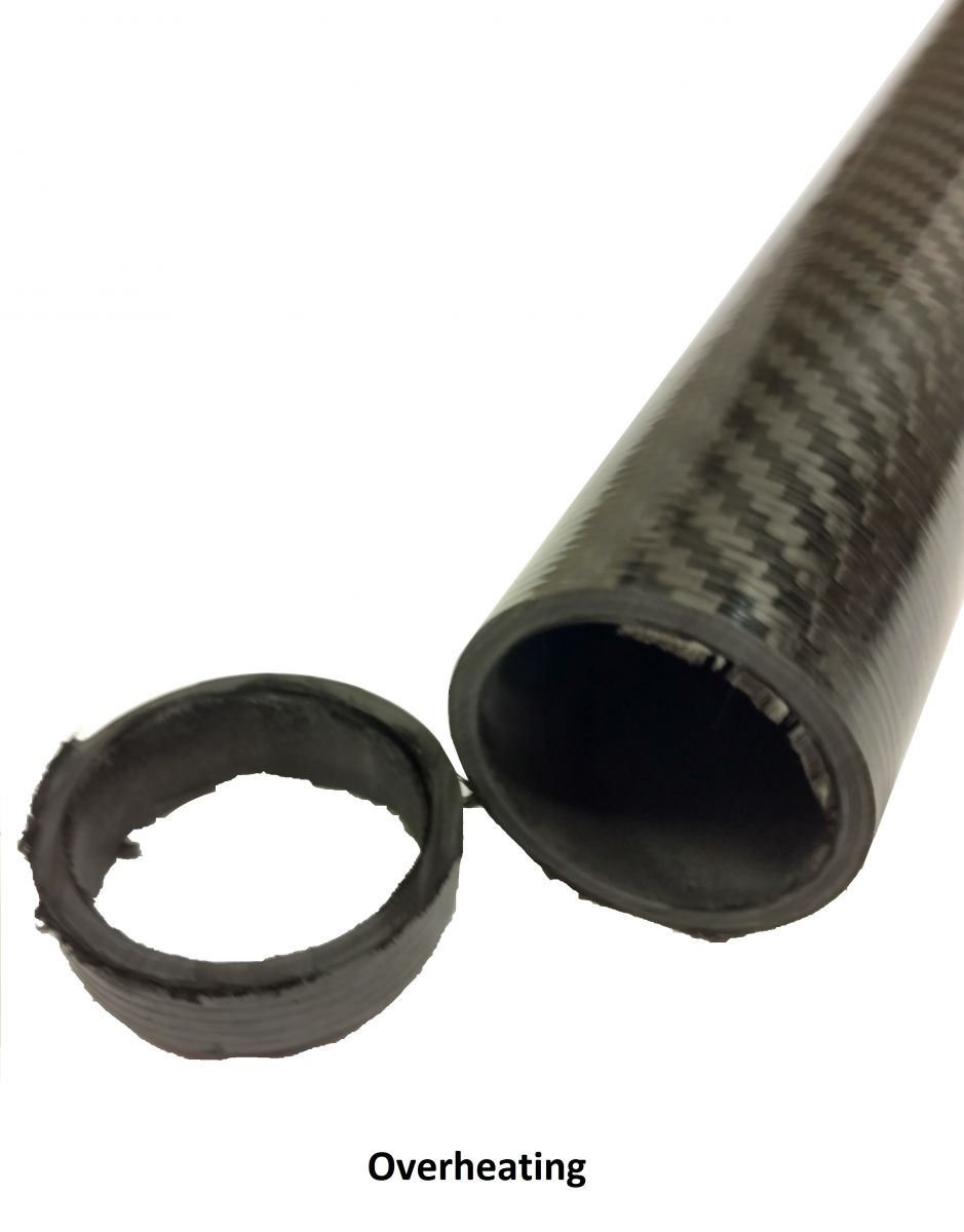 How to prevent burring when cutting carbon fiber tubes